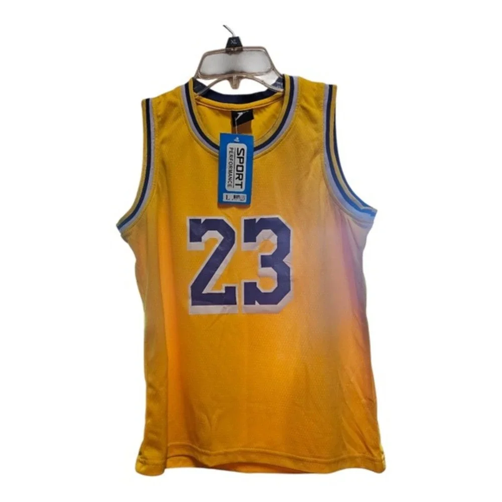 James 23 Basketball Jersey & Headband‎ Set Activewear Athletic Sportswear